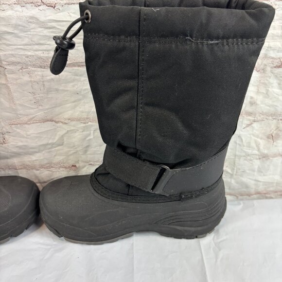 Kamik Boys Youth 1 Black Rocket Insulated Waterproof Winter Snow Boots - Picture 7 of 9